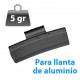 CONTRAPESA ZINC CLIP PARA LLANTA DE ALUMINIO 5GR 100UND/CAJA